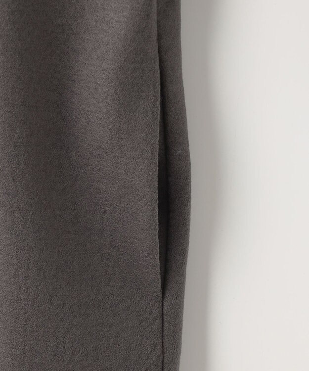 自由区 【WEB限定】ウールミルドジャージー スリーブコンシャスワンピース グレー系