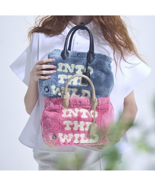 A.D.M.J. 【もこもこ】オスカー/コード刺しゅうキューブトート21cm(Dカン＋) FADAD ROSE