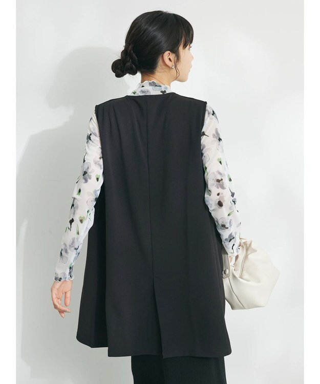 CRAFT STANDARD BOUTIQUE ジョーゼットロングジレ Black