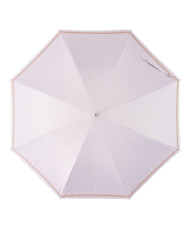 MOONBAT estaa 晴雨兼用 長傘 ストライプ 日傘 遮光 遮熱 UV ベージュ