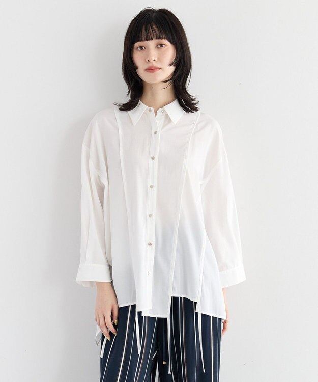 YECCA VECCA ストリングデザインシャツ White