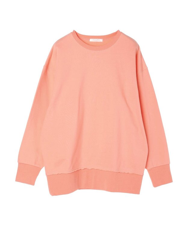 Green Parks ワイドシルエット裏毛プルオーバー Salmon Pink