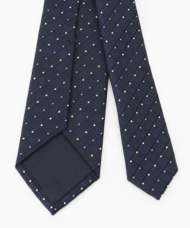 JOSEPH HOMME スクウェアドット　ネクタイ ネイビー系3