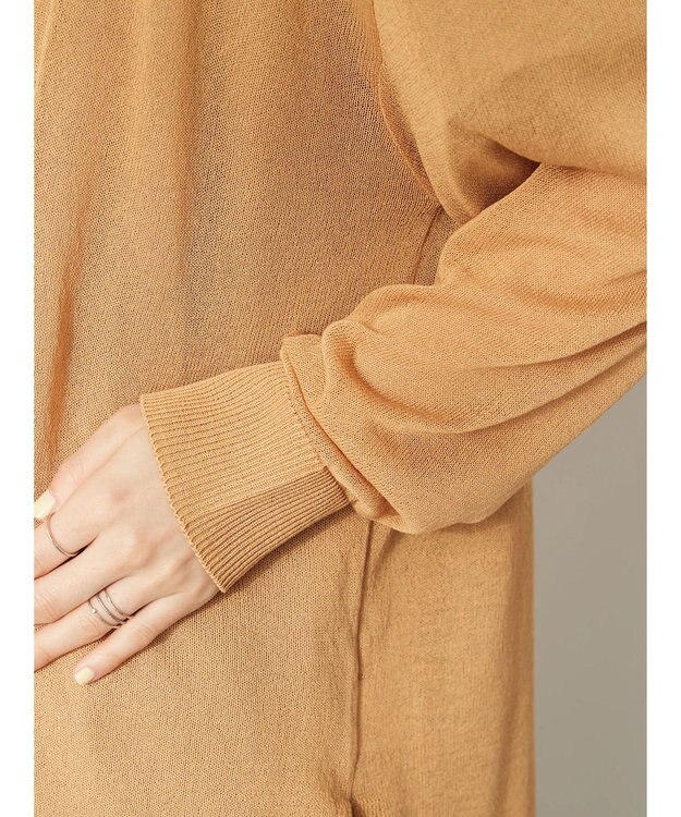 CRAFT STANDARD BOUTIQUE シアーニットトッパーカーディガン Brown