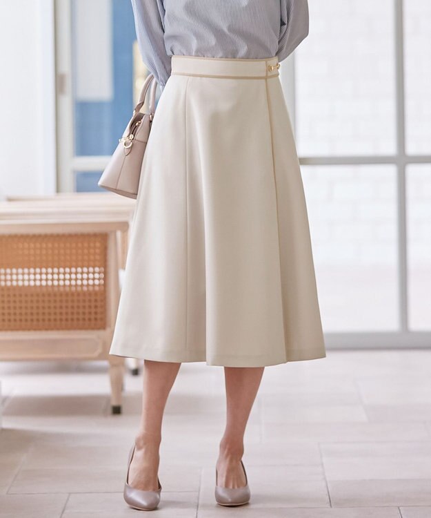 【洗える】ビットポイントフレア スカート / any SiS | ファッション