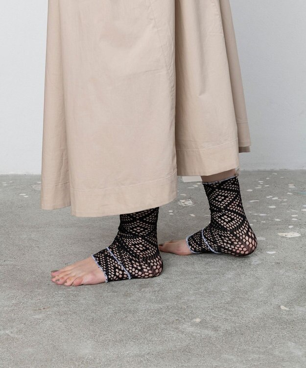 TRICOTE レース ソックス・トレンカ 99BLACK