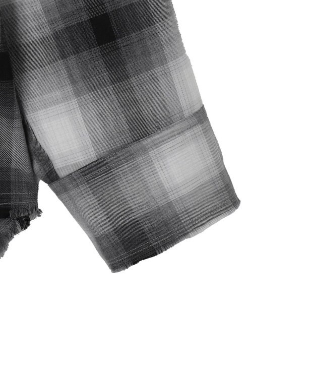 WEGO チェックBIGシャツ ブラック