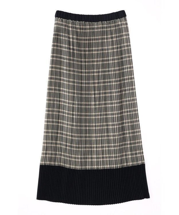 CRAFT STANDARD BOUTIQUE 配色チェックプリーツスカート Check Beige
