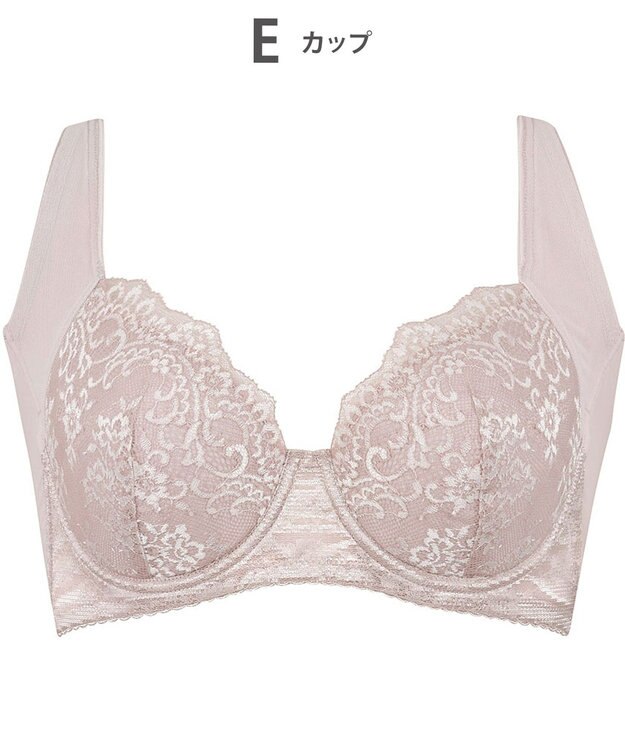 Wing ブラジャー 脇胸すっきり 脇高設計 背中の段差を軽減 肩にくいこみにくい 快適なつけごこち 【すっきりスムージング】 ブラ NB2724 ウイング／ワコール チャコールグレー