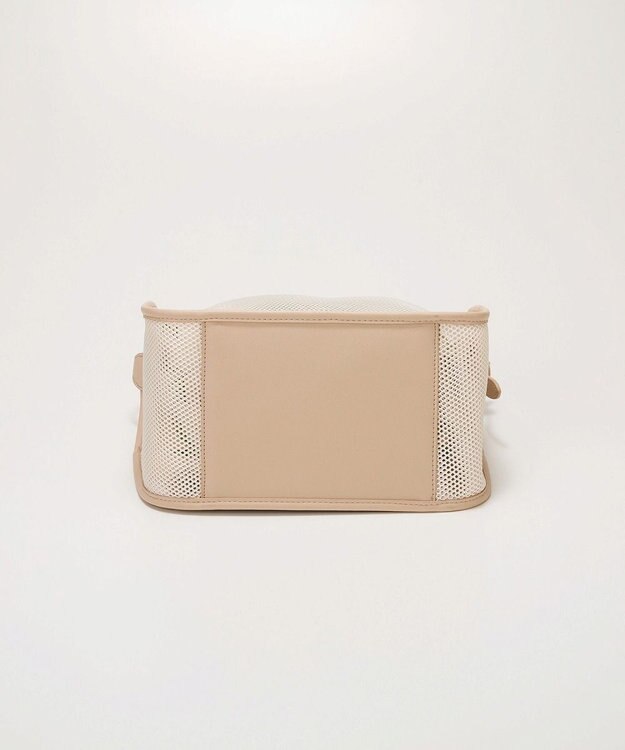 TOPKAPI 【TREASURE TOPKAPI】プリント 巾着バッグ付き メッシュ ワンハンドルバッグ オフ