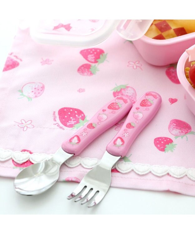 Mother garden マザーガーデン 野いちご スプーン ＆ フォーク セット 《スケッチ柄》 スケッチ柄