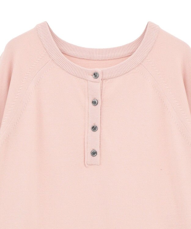 AMERICAN HOLIC バイパチ2WAYヘンリーネックニットプルオーバー Pink
