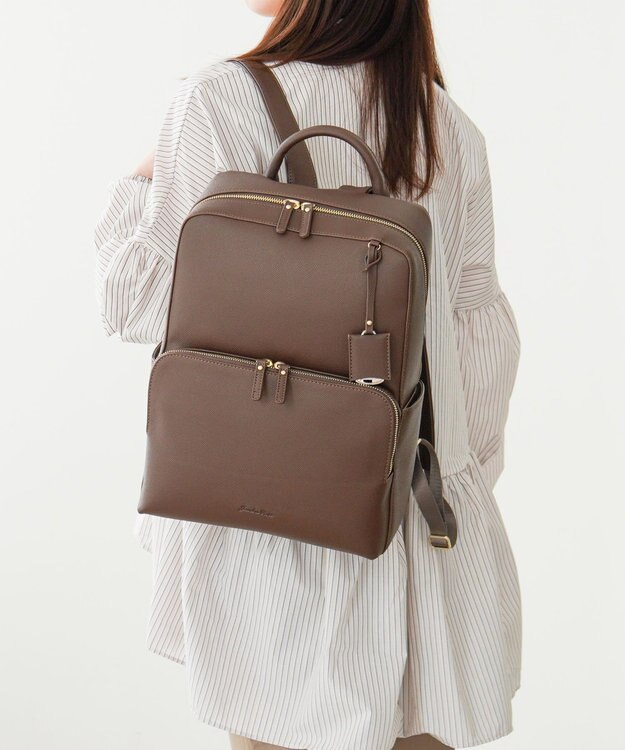 ACE BAGS & LUGGAGE 【雑誌掲載】 Jewelna Rose フレイヤ・リュック２ A4サイズ 13.3インチPC 16126 ジュエルナローズ 通勤 ビジネスバッグ ダークブラウン