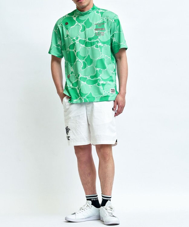 PW CIRCULUS 【MEN】TURTLE MOTIFショーツ ゴルフ ホワイト系