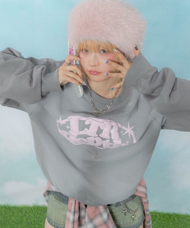 WEGO 【ユニセックス着用ITEM】サークルロゴプルオーバー グレーその他