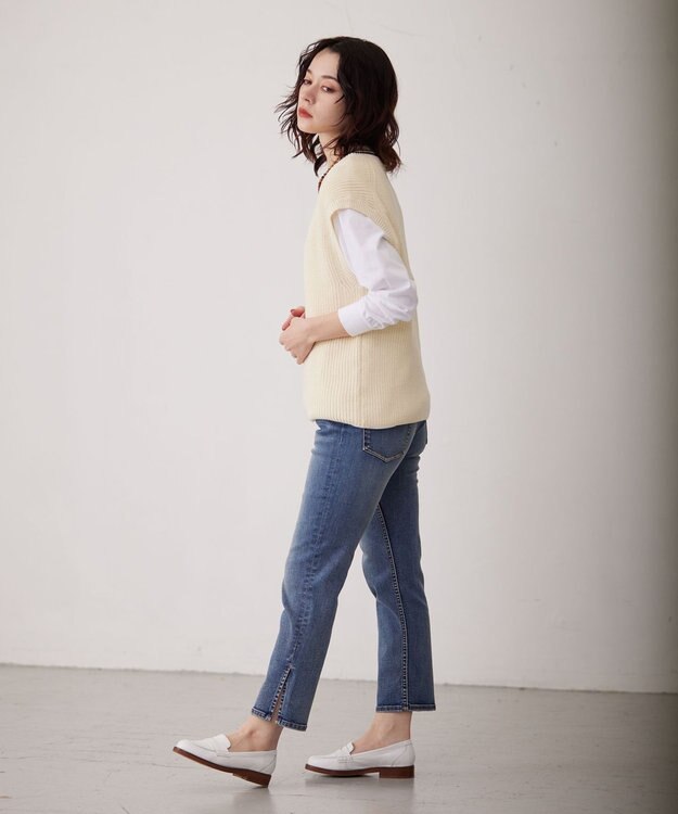 J.PRESS YORK STREET 【UNISEX】チルデンニット アイボリー系