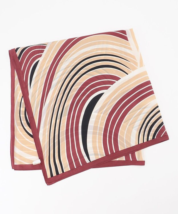 自由区 【SHIHOさん着用】マルチカラーシルク スカーフ ローズ