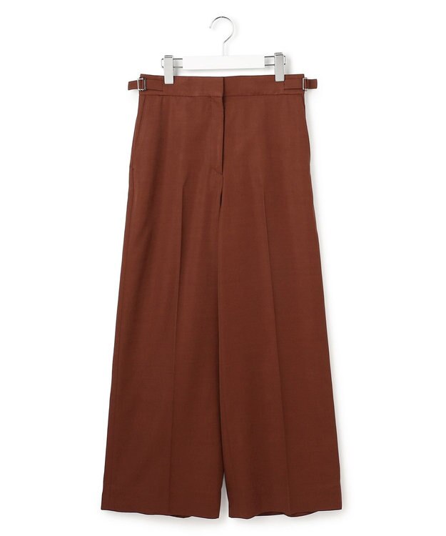 ICB L 【30th ANNIVERSARY】ヴィスコースウールツイル ワイドパンツ マホガニー系