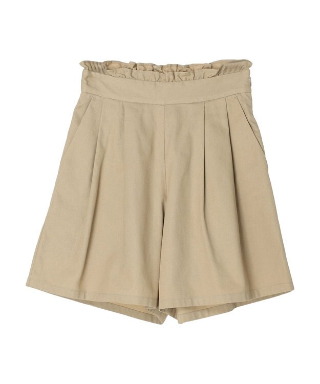 earth music&ecology フリルキュロットパンツ Camel