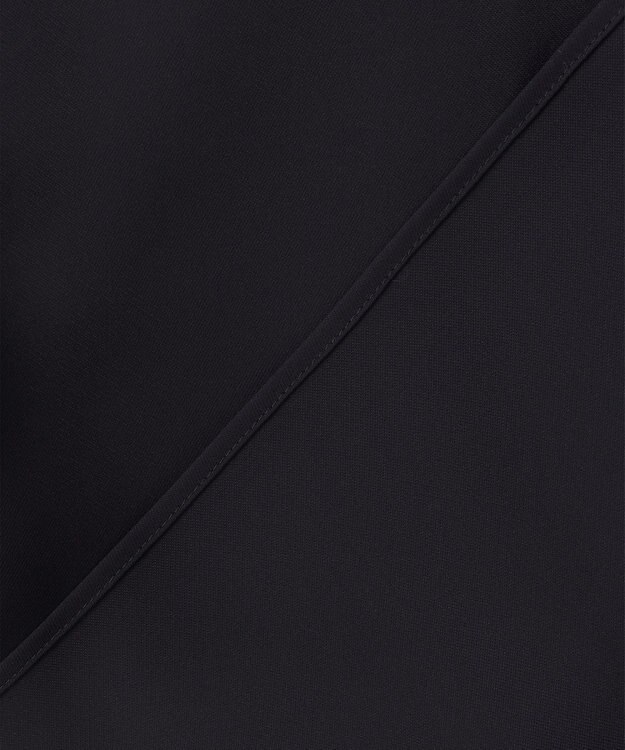 ANY SIS 【洗える】トロミシャツカラー ブラウス ネイビー