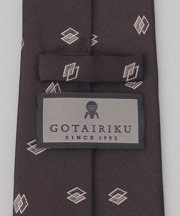 GOTAIRIKU GOTAIRIKU別注【日本製】シルク ネクタイ_小紋柄 ダークブラウン系8