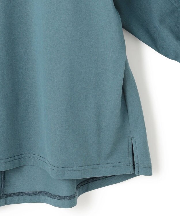 J.PRESS YORK STREET 【WOMEN】ツイストスリーブジャージ プルオーバー ピーコックグリーン系