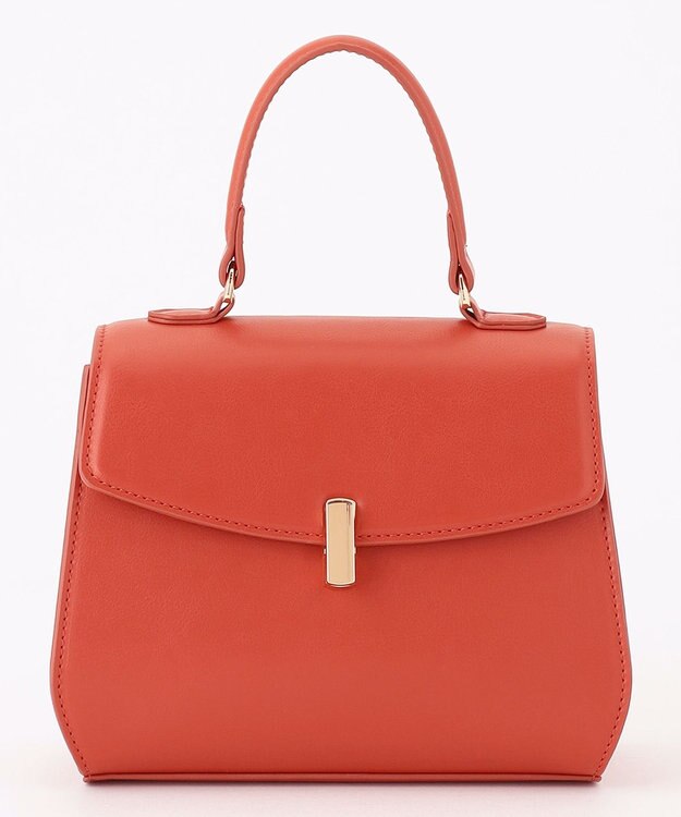 組曲 トップハンドルハンド バッグ オレンジ系
