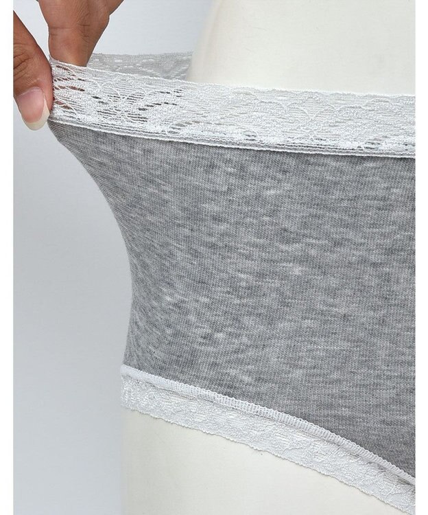 WACOAL 【ディアヒップ】 ショーツ はきこみ丈ふつう 綿混(身生地) ヒップを包みこむフィット感 やさしいはきごこち PPA176 /ワコール グレー