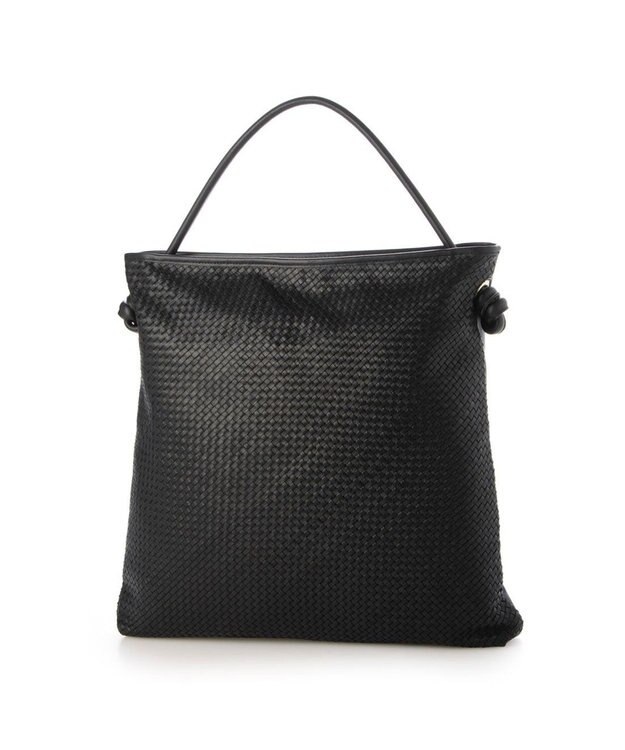 UNBILLION ペルケ perche / レザーメッシュ1本手結びトート ブラック