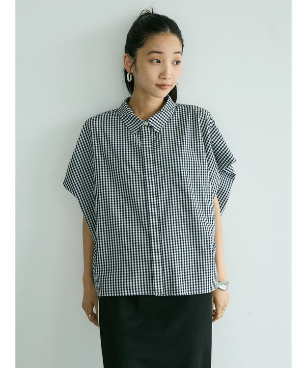 CRAFT STANDARD BOUTIQUE ステンサイドソリッドギンガムチェックブラウス Gingham Check