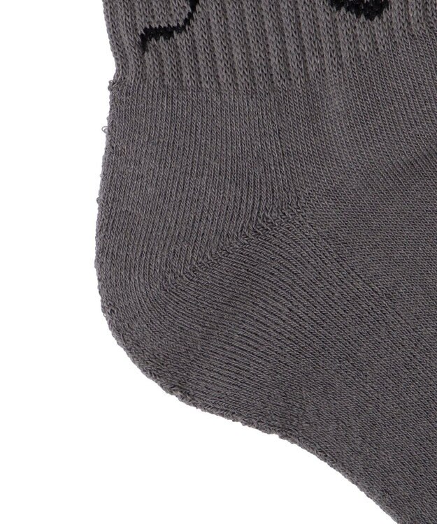 WEGO 底パイルデザインソックス（丈14㎝） ダークグレー