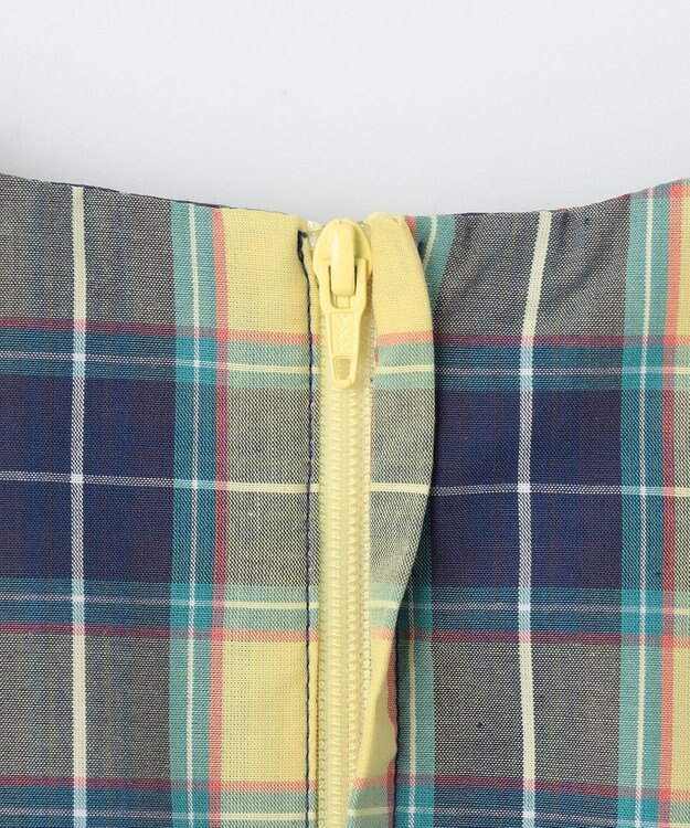 組曲 KIDS 【110-140㎝】チェックフリル ワンピース イエロー系5