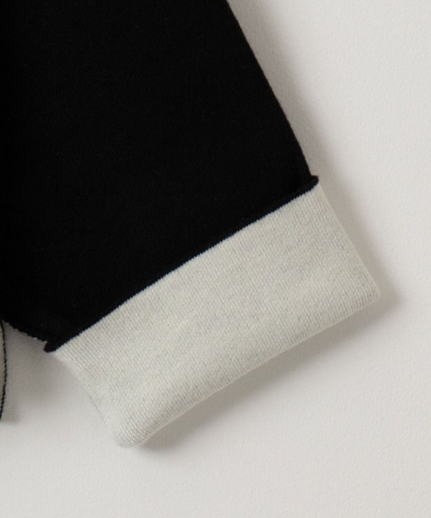 WEGO アウトリンキングニットプルオーバー ブラック