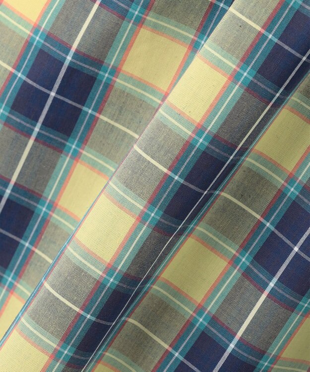 組曲 KIDS 【110-140㎝】チェックフリル ワンピース イエロー系5