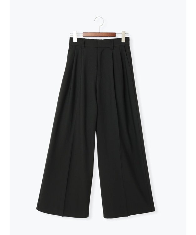 Te chichi TRツイル2タックワイドパンツ《2025winter catalog item》 ブラック