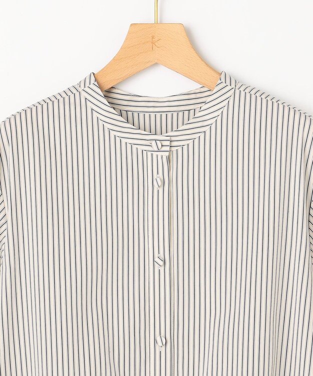 組曲 S 【前後着用可】コンパクトシャーティング チュニックブラウス アイボリー系1