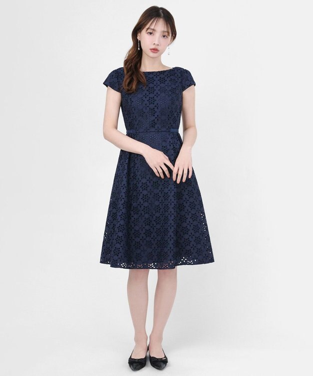 TOCCA 【00サイズあり・洗える・消臭】FLOWER STORM ドレス ネイビー系