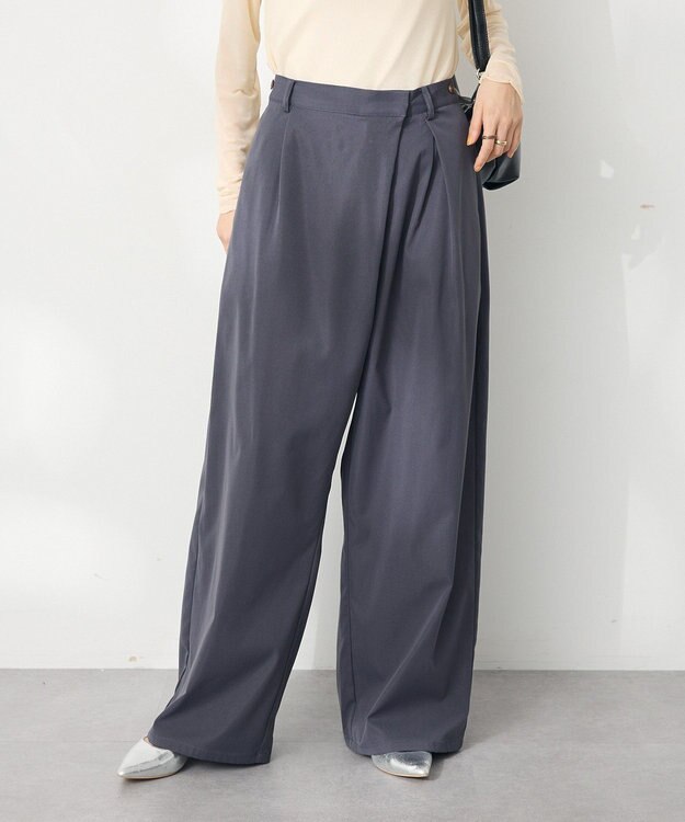 CRAFT STANDARD BOUTIQUE ラップコクーンパンツ Charcoal Gray