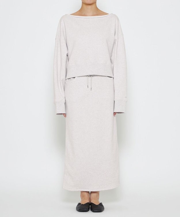 uncrave スウェット スカート（uncrave WHITE） ライトグレー