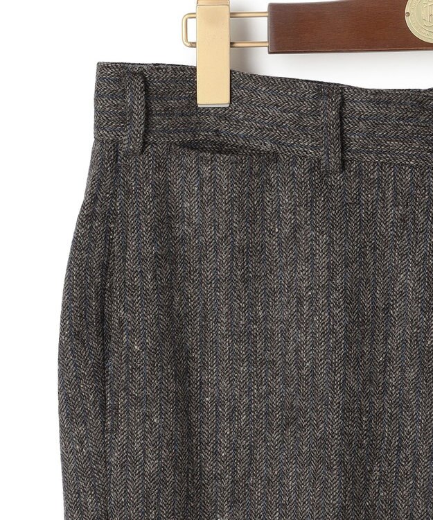 J.PRESS MEN 【J.PRESS ORIGINALS】Lambs Tweed New Piped Stem Slacks / Big Back Belt / Japan Made グレー系1