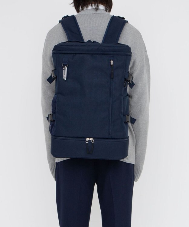 WEGO 【SCHOOLITEM】スクールデイリースクエアリュック ネイビー