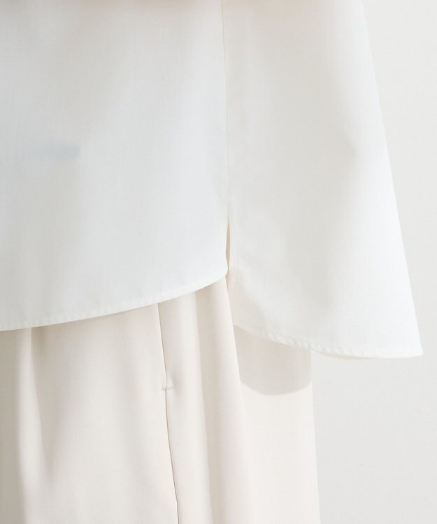 Green Parks タックショートスリーブブラウス Off White