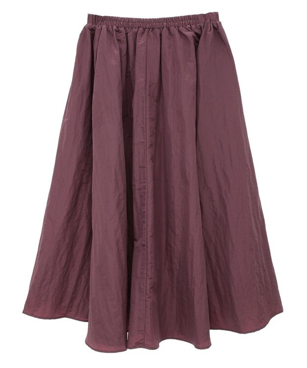 CRAFT STANDARD BOUTIQUE ナイロンワークギャザースカート Bordeaux