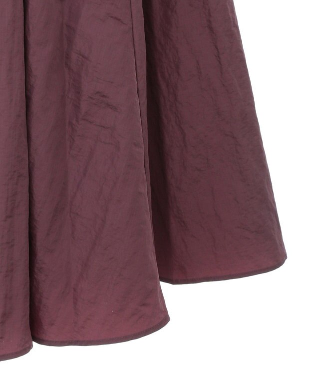 CRAFT STANDARD BOUTIQUE ナイロンワークギャザースカート Bordeaux