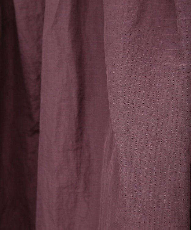 CRAFT STANDARD BOUTIQUE ナイロンワークギャザースカート Bordeaux