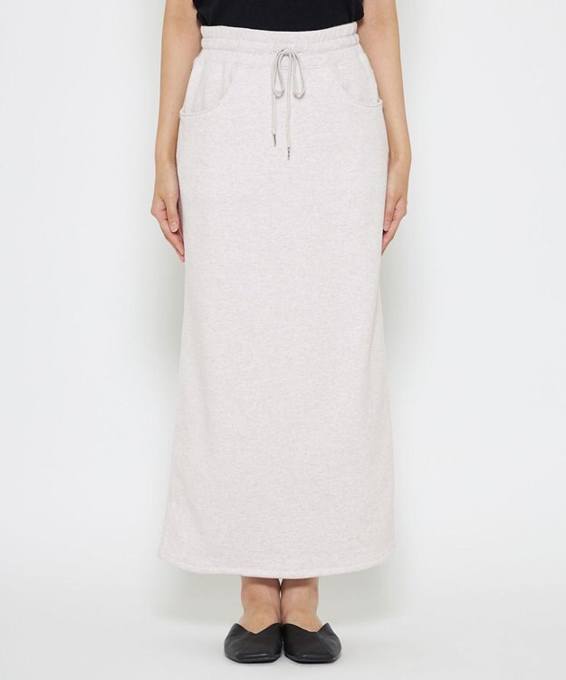 uncrave スウェット スカート（uncrave WHITE） ライトグレー