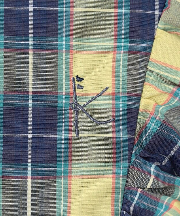 組曲 KIDS 【110-140㎝】チェックフリル ワンピース イエロー系5