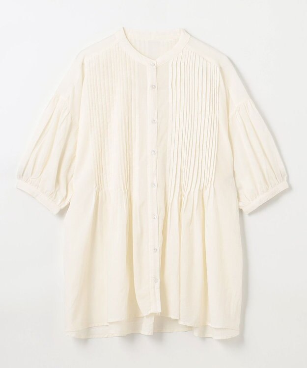 ANY ピンタックブラウス オフ