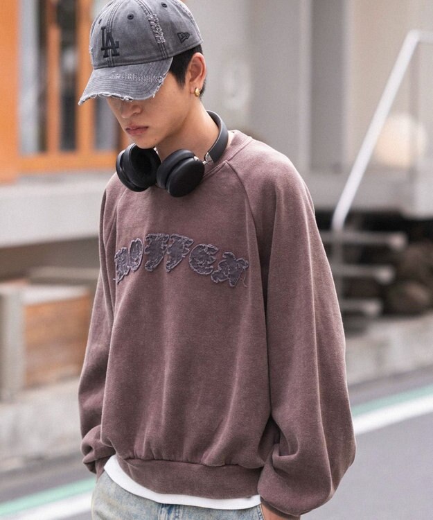 WEGO ショートグラフィックプルオーバー レッドその他