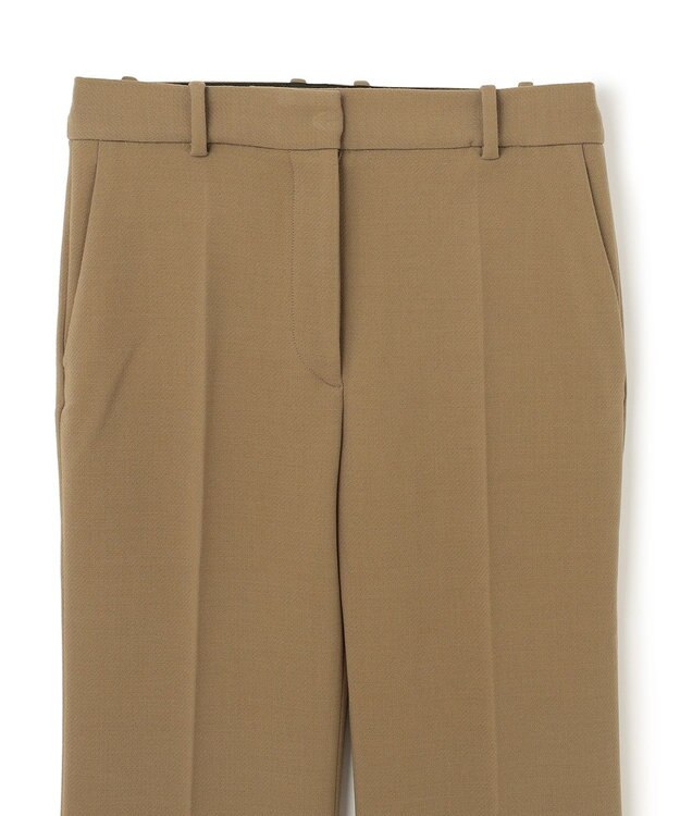 JOSEPH クレープウールストレッチ　フレアートラウザーズ Khaki